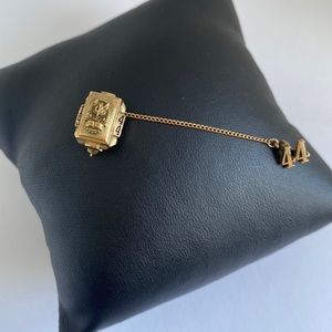 Vintage Men’s 1944 10k Gold Chain Tie Pin